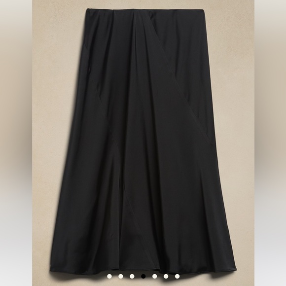 Banana Republic midi slip skirt black medium - Picture 2 of 9